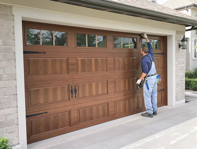 Custom garage door showcase by Medina Garage Door Repair in Medina