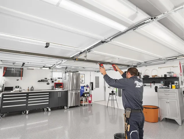Overhead garage door repair service by Medina Garage Door Repair in Medina