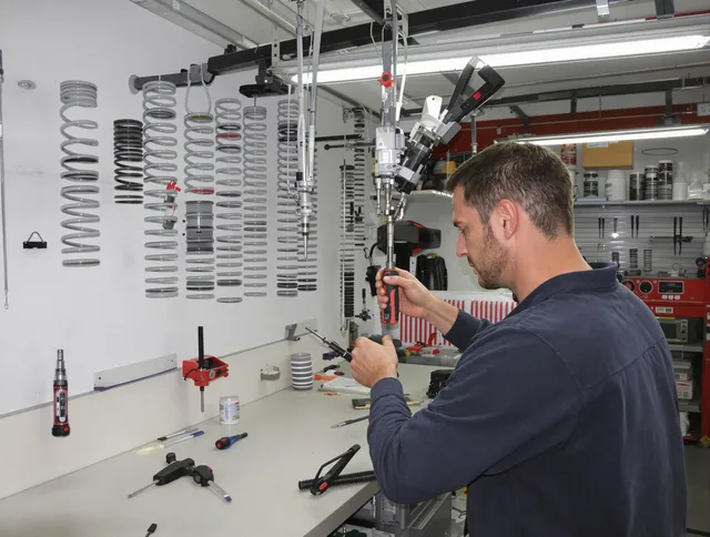 Medina Garage Door Repair safety certified technician performing precision spring replacement in Medina